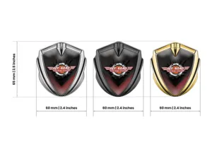 Metal Domed Emblem Standard Stylish